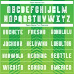 Jersey Neon Custom Uniform Grün Grün Fußball Weiß-Kelly Sublimation