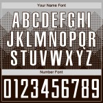 Benutzerdefinierte weiße Fußball-Trikot Uniform Sublimation braun