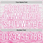 Uniform Sublimation Custom Jersey Fußball Weiß Rosa