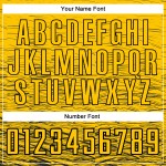 Sublimation Fußballtrikot Schwarz Gelb Uniform Custom