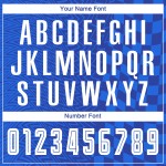 Fußball Royal Trikot Sublimation Uniform Weiß-Schwarz Custom