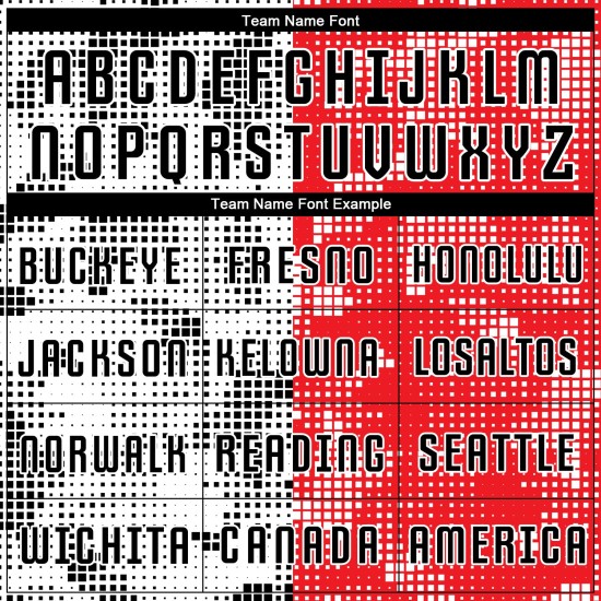 Jersey Sublimation Custom Rot Schwarz-Weiß Fußballuniform