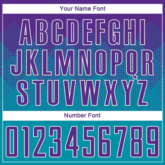 Uniform Lila-Weiß Custom Jersey Sublimation Teal Fußball