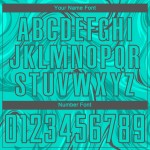 Jersey Sublimation Fußball Abstrakt Aqua Custom Grau Stahl Uniform Flüssigkeit