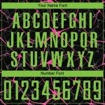 Fußball Sublimation Uniform Schwarz Grün-Pink Custom Jersey Neon