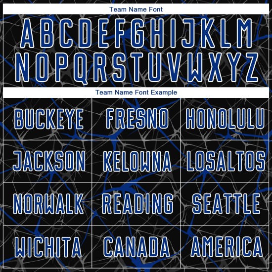 Royal-White Uniform Sublimation Jersey Custom Soccer Schwarz