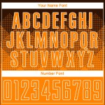 Benutzerdefinierte Sublimation Jersey Bay Soccer Braun Uniform Orange-Weiß