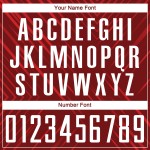 Uniform Weiß Trikot Benutzerdefinierte Rot Sublimation Fußball