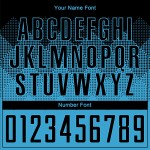 Sky Sublimation Schwarz Custom Uniform Blau Fußballtrikot