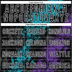Teal-Lila Splatter Schwarz Jersey Uniform Fußball Sublimation Custom Dripping Art