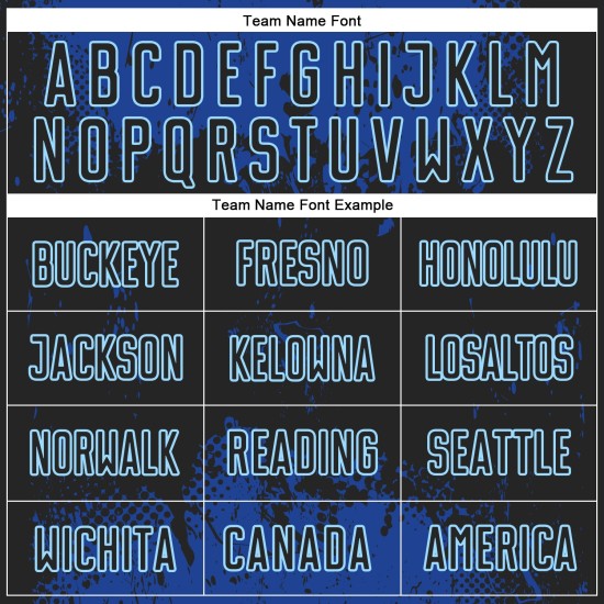 Schwarzes, schwarz-königliches Fußballtrikot mit individueller Sublimations-Uniform