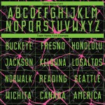 Fußball Sublimation Uniform Schwarz Grün-Pink Custom Jersey Neon