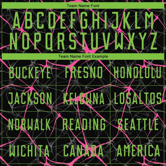 Fußball Sublimation Uniform Schwarz Grün-Pink Custom Jersey Neon