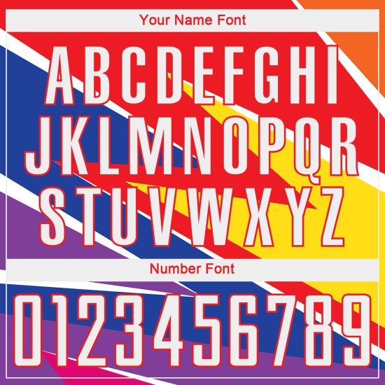 Abbildung Sublimation Weiß-Rot Uniform Jersey Fußball Custom